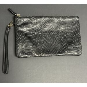 Handbag Butler Bag Wristlet Wallet Black Leather
